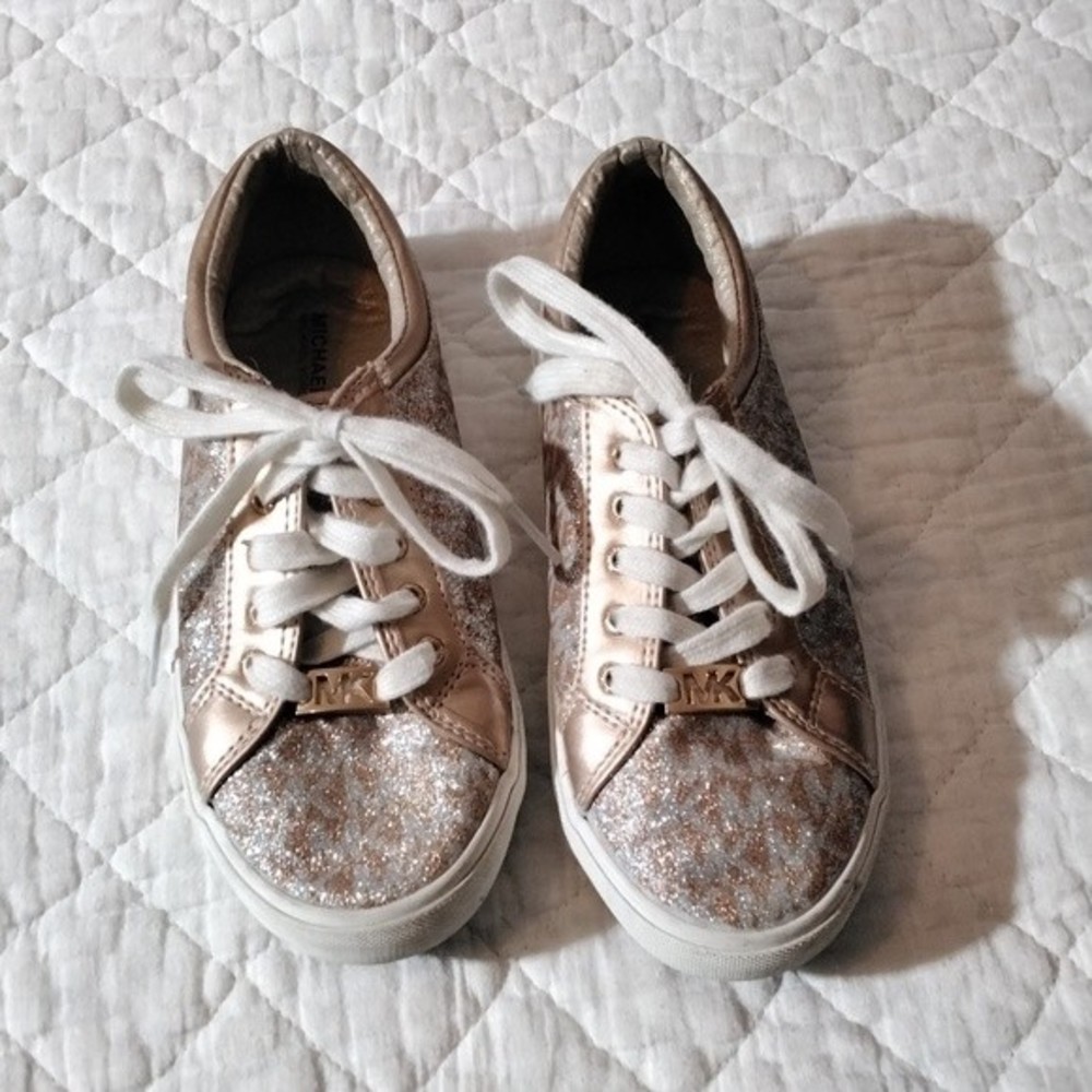 Michael Kors Rose Gold Sneakers Size 3